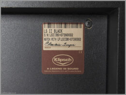 klipsch la scala ii speakers review 08 klipsch la scala rear label